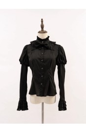 N.N.Star Dragon Bone Lily Black and White Blouse(Reservation/2 Colours/Full Payment Without Shipping)